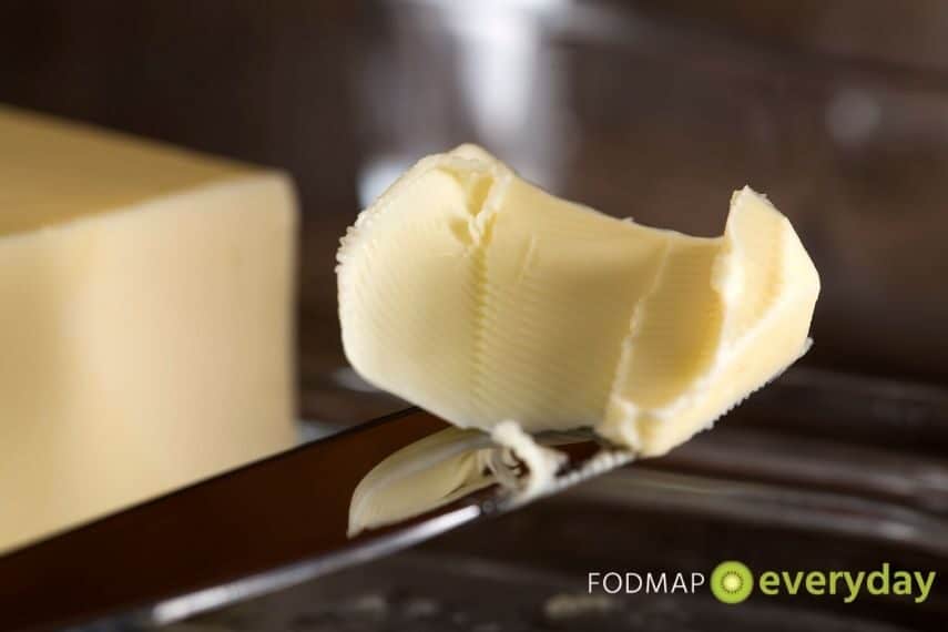butter on a knife