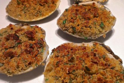 baked clams oreganata