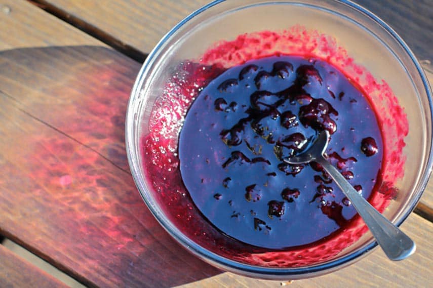 Take two fantastic low FODMAP ingredients, combine them and voila! A whole new recipe to add to your FODMAP repertoire. We love using pure maple syrup and thankfully, it is low FODMAP in small amounts. In fact, since it is made up of a far greater proportion of glucose than fructose, it never veers into high FODMAP territory. The small amounts recommended are due to general healthy eating guidelines. Blueberries are low FODMAP too, but also in small amounts. For blueberries, larger servings tip the FODMAP scales into fructan territory, hence the designation of this sauce. In other words, only use the recommended serving size or, if you know that you can tolerate fructans well, try a larger amount. We like it as a compote served alongside goat cheese spread on low FODMAP bread, or on pancakes or waffles.