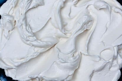 closeup of Italian Meringue Buttercream