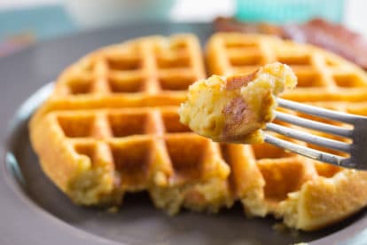 A Forkful of low FODMAP Cornbread Waffle