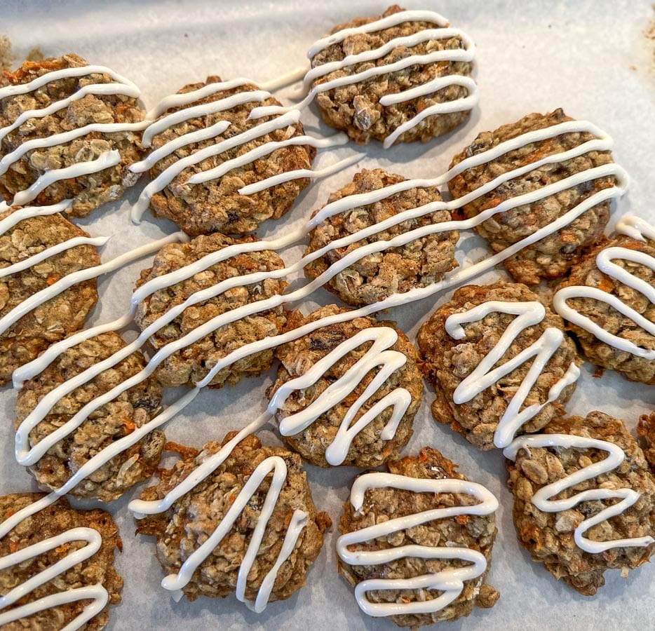 drizzle on cookies.