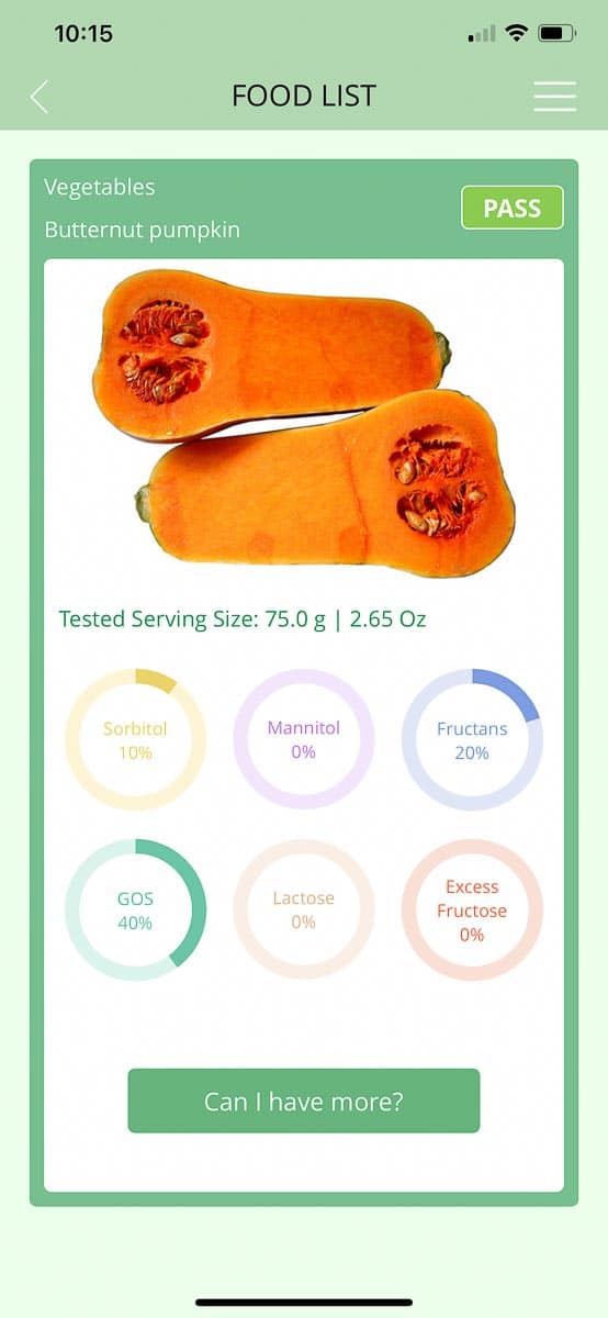 FODMAP Friendly Butternut Pumpkin screen