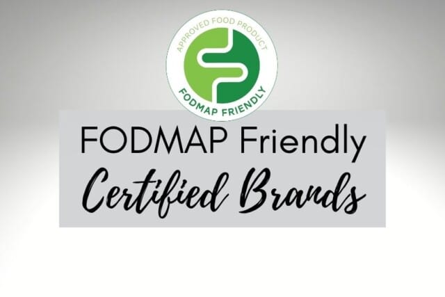 FODMAP Friendly Low FODMAP Certified