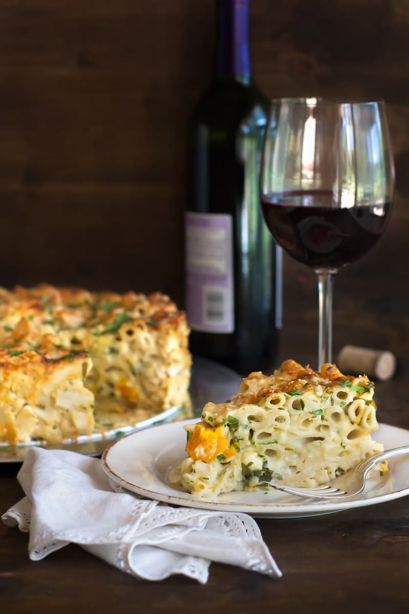Low FODMAP Baked Penne with Four Cheeses