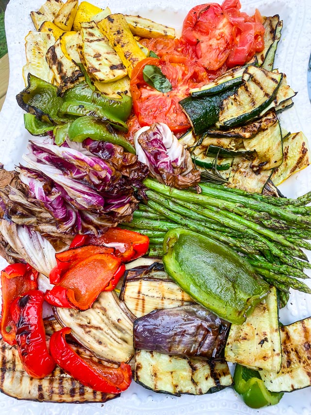 grilled vegetables including asparagus for non-FODMAPers