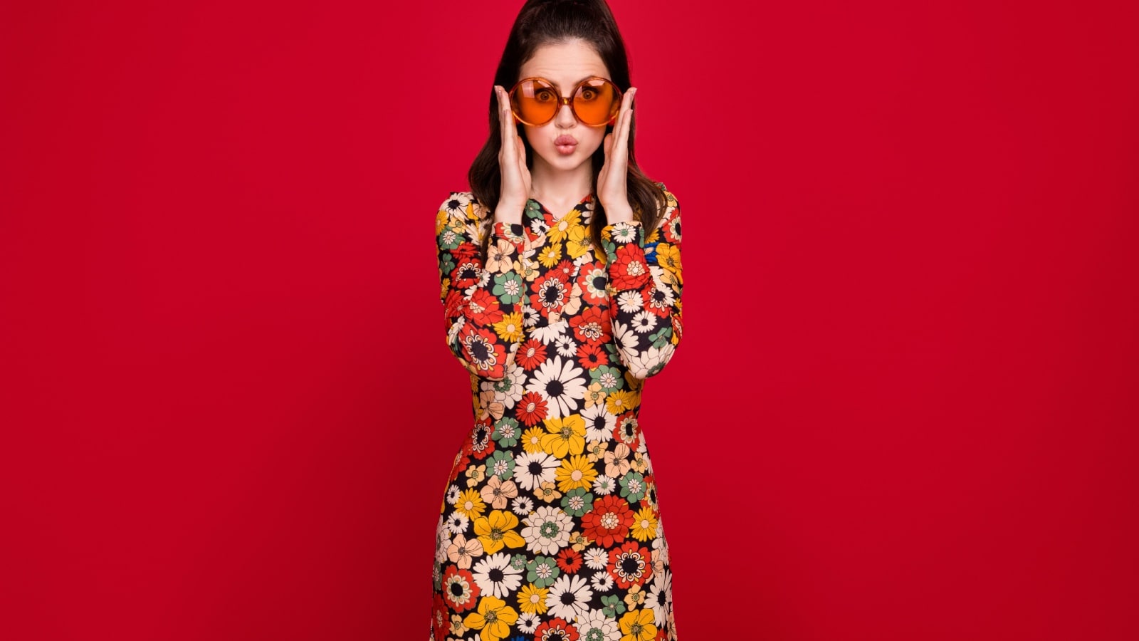 Groovy. 60s woman. Cool.