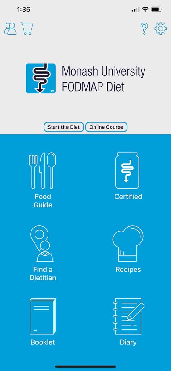 Home page Monash app