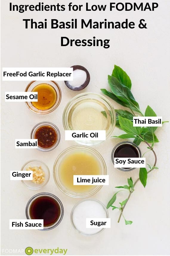 Ingredients for Thai Basil marinade Ingredients for Thai Basil marinade
