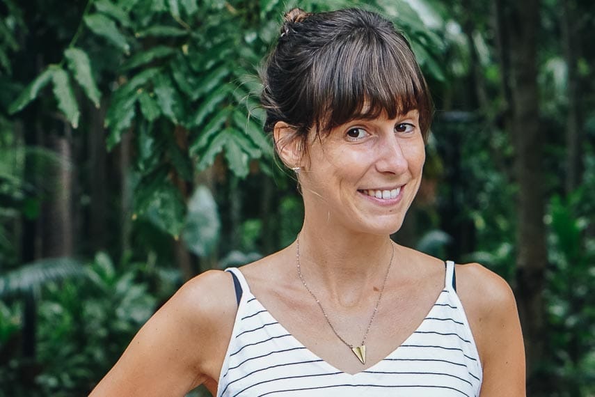 Main image of Angi Ruoss against a backdrop of trees