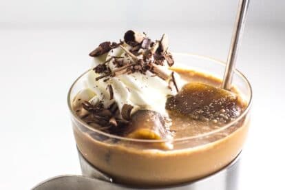 main image of low fodmap mocha vodka frappuccino