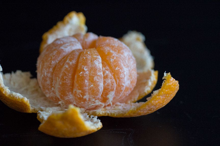 mandarins unpeeled