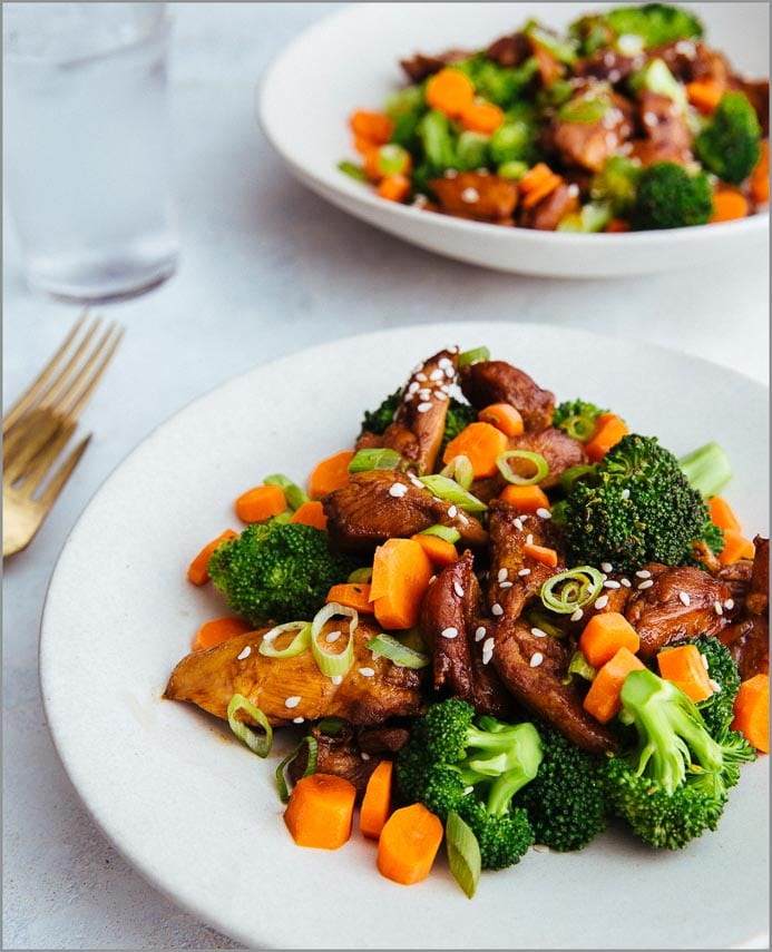 Orange Chicken & Broccoli Bowl