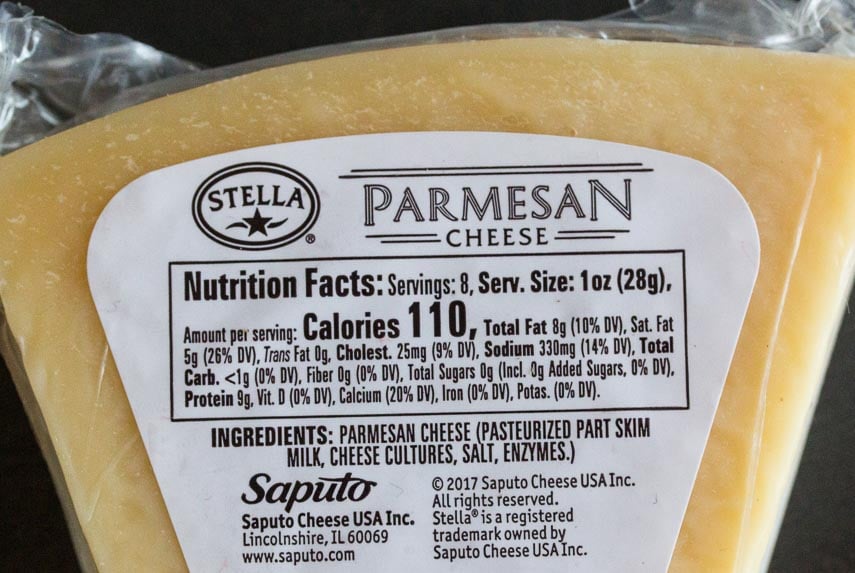 Parmesan label