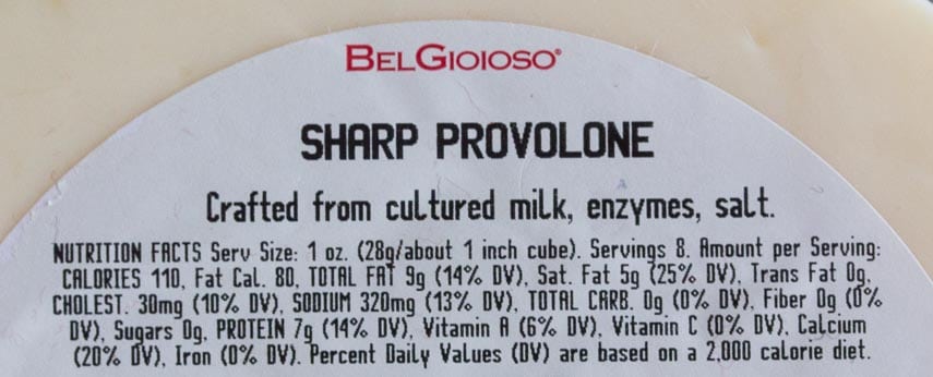 Provolone label