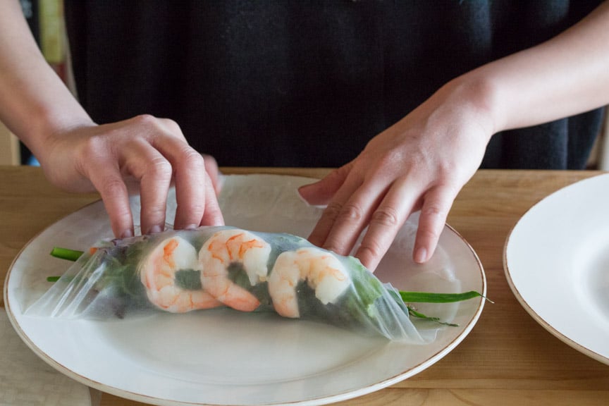 Rolling summer rolls 2