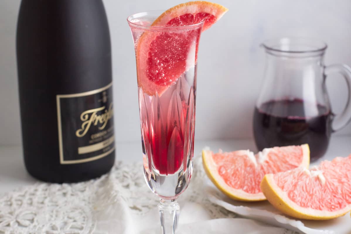 low FODMAP sea breeze mimosa in glass