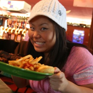 teen eating