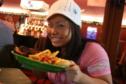 teen eating