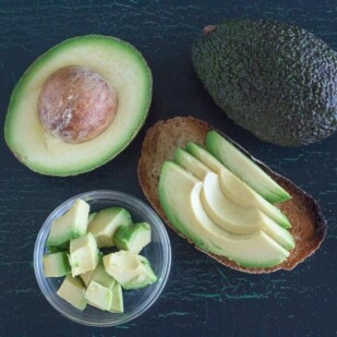 This is what 30 grams of avocado looks like. Is Avocado Low FODMAP?
