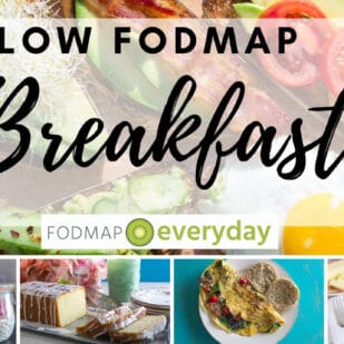 collage of low fodmap breakfast images for feature image