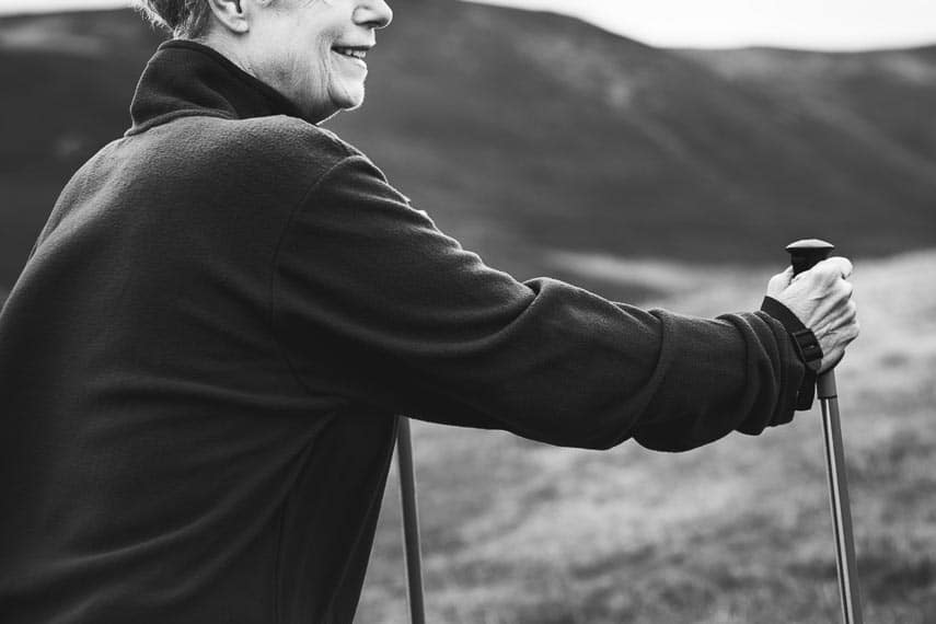 woman hiking