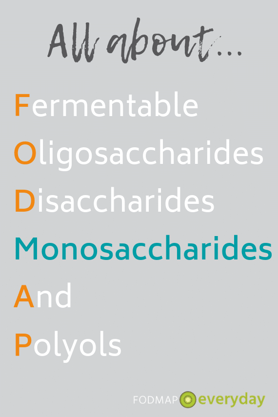 FODMAP graphic highlighting Monosaccharides