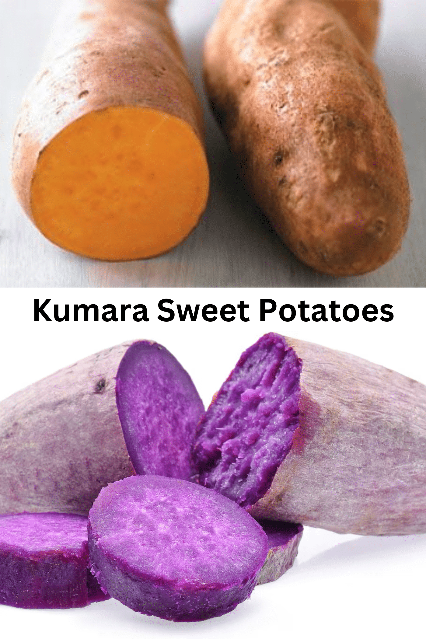Kumara Sweet Potatoes.